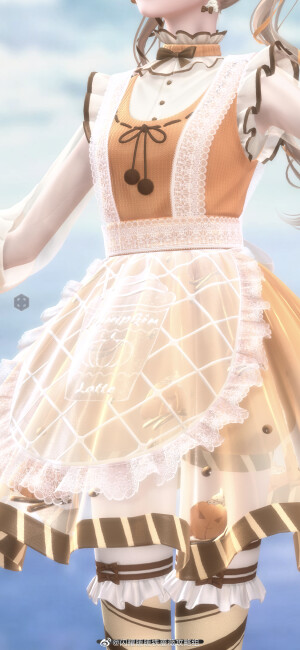 On March 25, Mint Tea's R suit 南瓜拿鐵 "Pumpkin Latte" will be added to the Themed Crafting Workshop. This suit can be crafted without diamonds!