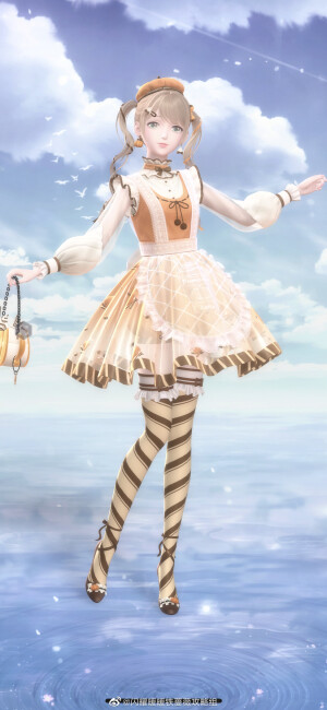 On March 25, Mint Tea's R suit 南瓜拿鐵 "Pumpkin Latte" will be added to the Themed Crafting Workshop. This suit can be crafted without diamonds!