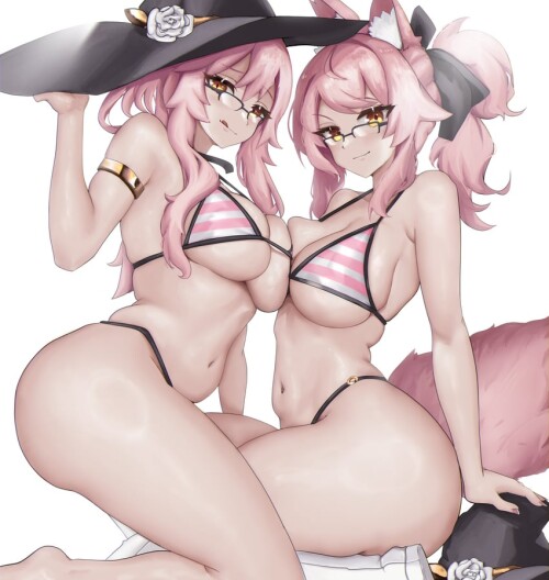 tamamo and koyanskaya fate and 1 more drawn by phaethonvt sample c2c0fca48b7463a467e04ef53ba7ff7d