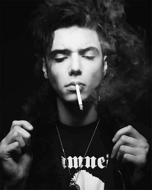 0handsome andy biersack smoking paint by numbers