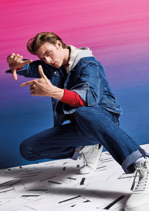 Lucky Blue Smith Armani Exchange FW19 03