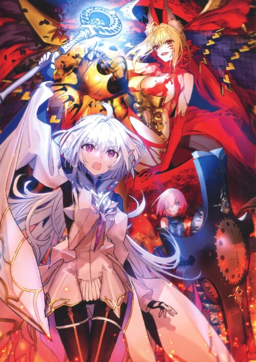  mash kyrielight nero claudius nero claudius merlin queen draco and 2 more fate and 2 more drawn by 