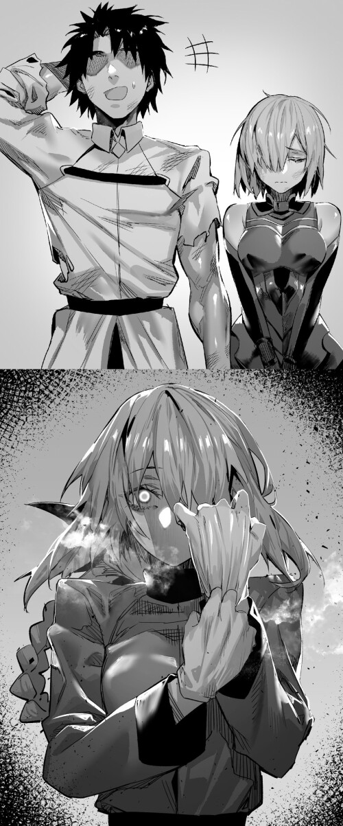  mash kyrielight fujimaru ritsuka and florence nightingale fate and 1 more drawn by hxd sample e6950