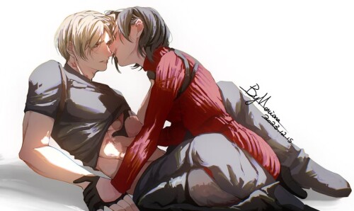  leon s kennedy and ada wong resident evil and 2 more drawn by merianaka sample 76f41ab157e397236a8c