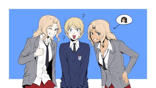  darjeeling kay and el girls und panzer drawn by ast rockett sample 857841ccdbee2de7af460ab3c08d65c7