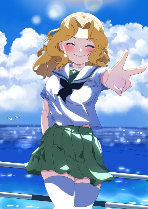  kay girls und panzer drawn by tenpura32200 sample d68e8633e88bd3833f00358e597bafe0