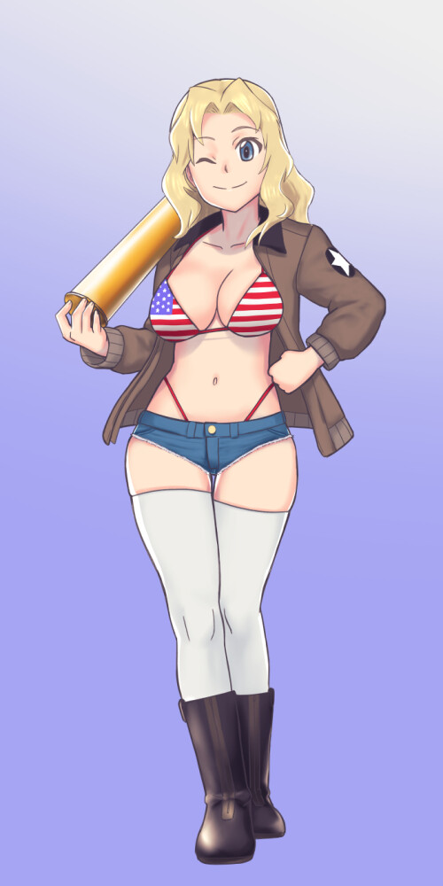  kay girls und panzer drawn by shiri chin 5512d68576c5642b77ffbb66138707cc