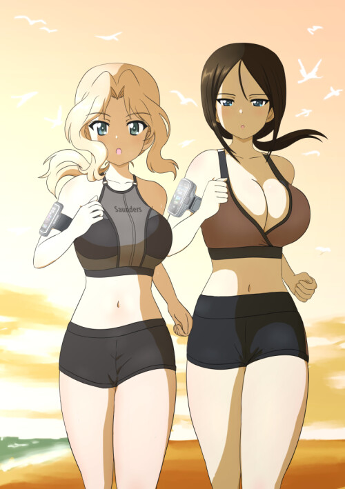  kay and nonna girls und panzer drawn by bukkuri e82ff798d330f9e4c4be634241fe6746