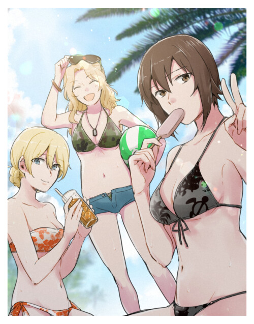  darjeeling nishizumi maho and kay girls und panzer drawn by yuuhi arcadia 6b7b76a15aeeaf45d37f9fe5a