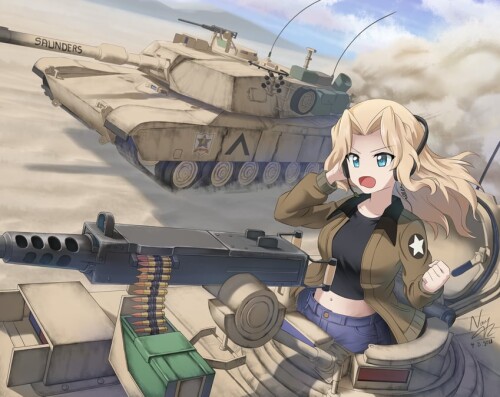  kay girls und panzer drawn by kaungmyat naing sample 25b9133b2f029b71d63892552474dd4c