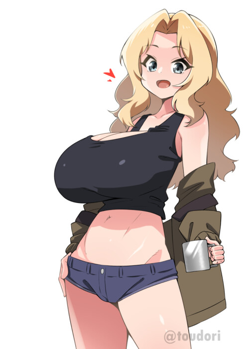  kay girls und panzer drawn by toudori 29a0b2c83781a93b229b1fcf79a3409f