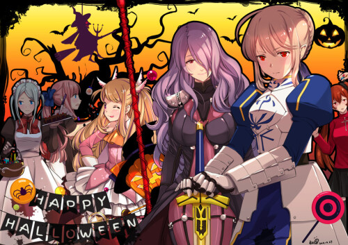  artoria pendragon saber tohsaka rin scathach corrin and 9 more fate and 7 more drawn by kero sweet 