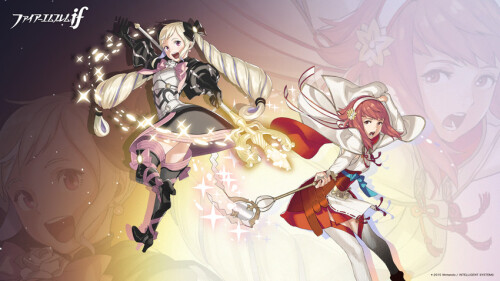  elise and sakura fire emblem and 1 more drawn by kozaki yuusuke sample 07140a43cceb661d2369f51f400c