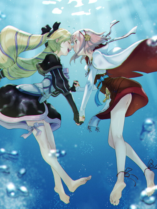  elise and sakura fire emblem and 1 more drawn by soon c u soon 57ea58b8f5b5f3e315fc84fd30c41edb