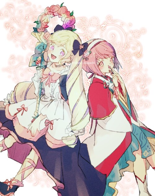 elise sakura sakura and elise fire emblem and 2 more drawn by nishimura nianiamu fb6bdd51a42762787e