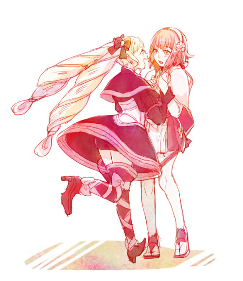  elise and sakura fire emblem and 1 more drawn by 9wa b8a5abee99d6ce45a801e6b978affd91