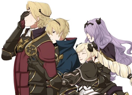  camilla elise leo and xander fire emblem and 1 more drawn by umemaru oume maru sample b804b539aa12e