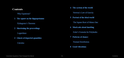 Seventeen Equations that Changed the World (2)