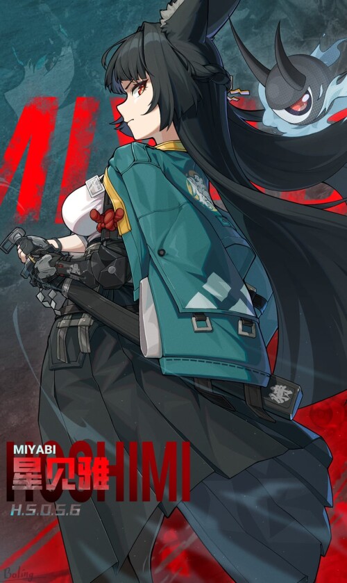  hoshimi miyabi and tailless zenless zone zero drawn by bolinger sample ea86754232ee53ef6f005b556578