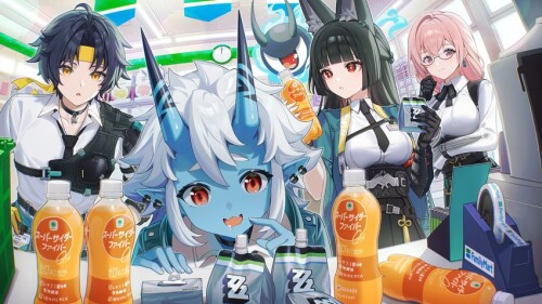  hoshimi miyabi tsukishiro yanagi soukaku and asaba harumasa zenless zone zero drawn by oli o o samp