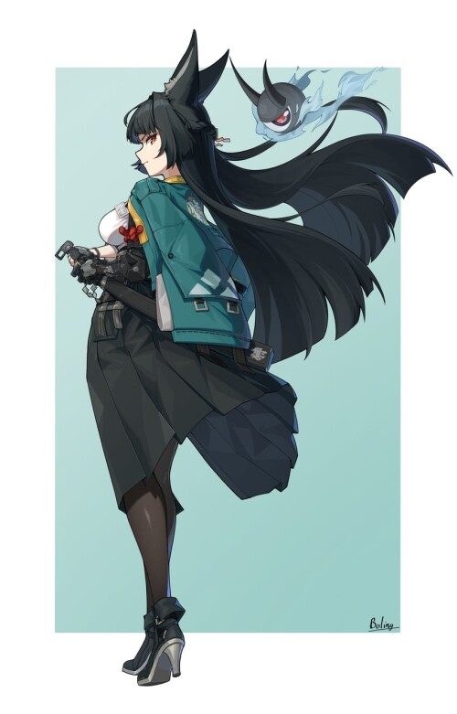  hoshimi miyabi and tailless zenless zone zero drawn by bolinger sample 9850dec294a52c4fa9ef47a9491d
