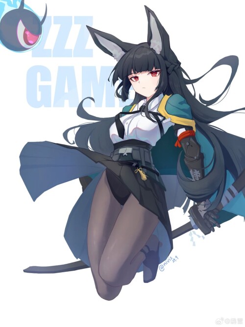 hoshimi miyabi and tailless zenless zone zero drawn by chi xue sample 37c2e3e194eebf5a87a2480927acc
