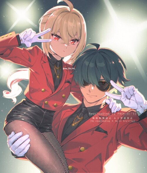  luciana de montefio and lighter zenless zone zero drawn by tetsukuzu tetsuko sample 53fa0cbc12aca14