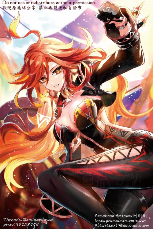  mavuika genshin impact drawn by aminww amingming sample e44a646d4b4e508008a12e3d17c4cddc