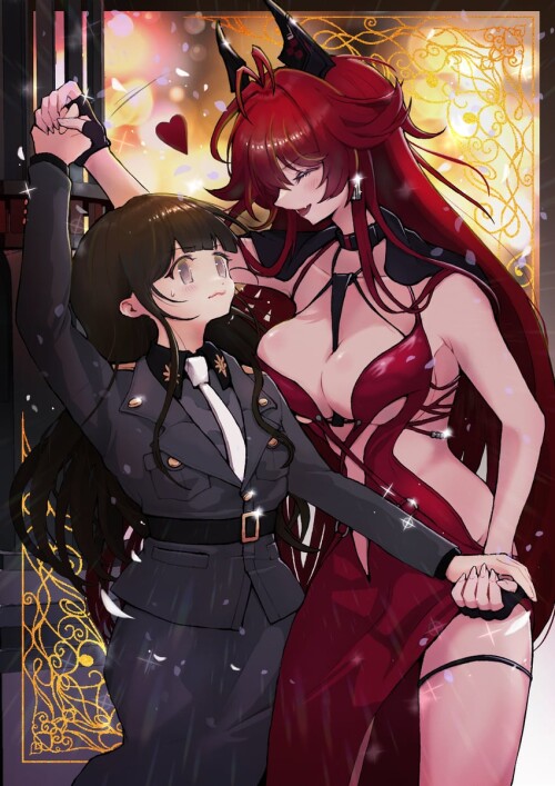  red hood red hood and female commander goddess of victory nikke drawn by chou genseki sample fc2af3