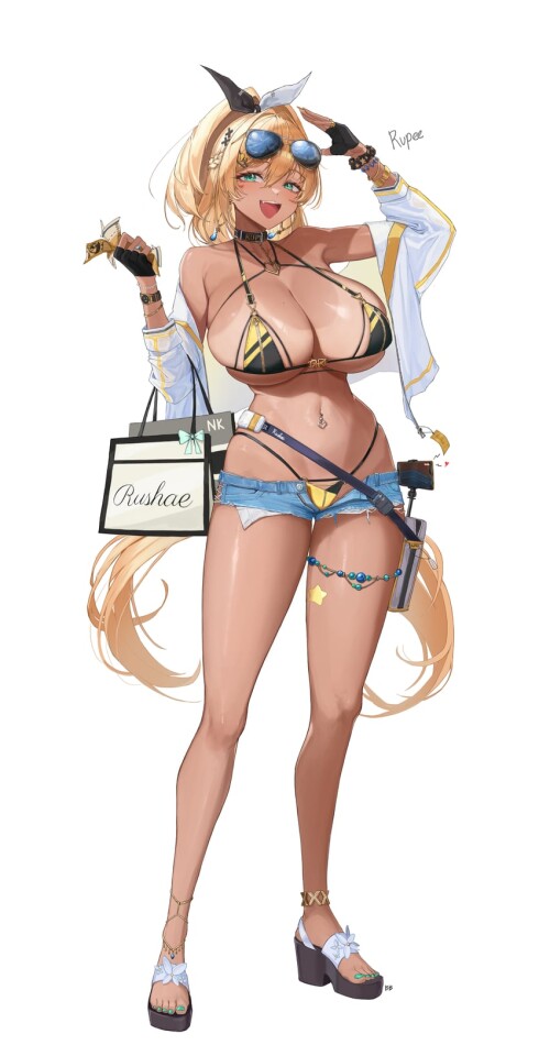  rupee goddess of victory nikke drawn by buff bard sample 0beed346989c4af2939548803d054f31