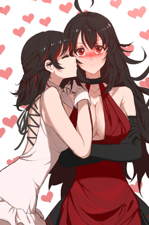  raven branwen and summer rose rwby drawn by dishwasher1910 8e0f43ff2a4bd77cfc4f1c9f0d637d54