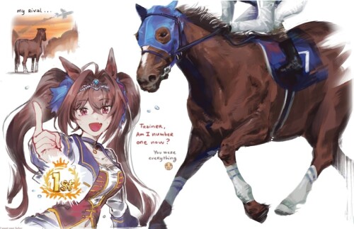 daiwa scarlet and andou katsumi umamusume and 1 more drawn by hiru315 sample c922e21cdcf6e625a68fab