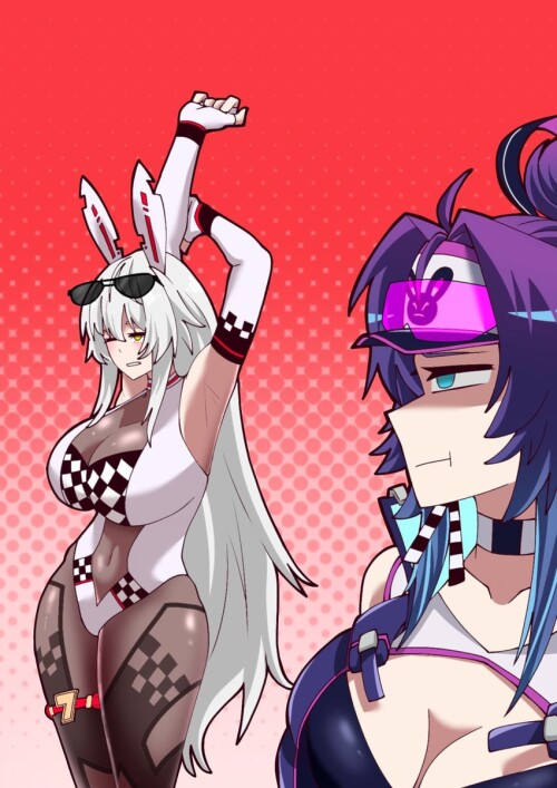  zentreya and melody vshojo drawn by binsake6969 sample 02534b22e8256a8fb30763eeebc34b16