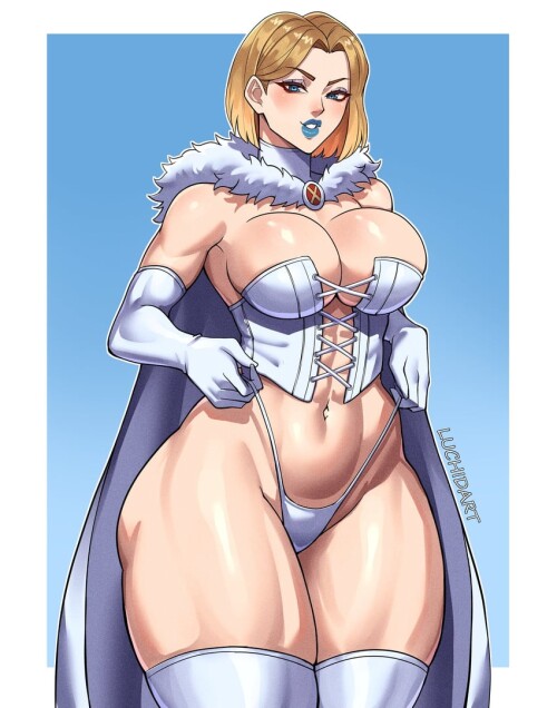  emma frost marvel and 2 more drawn by luchidart sample f195aa0d645d721f8d0f9473aedd7d07