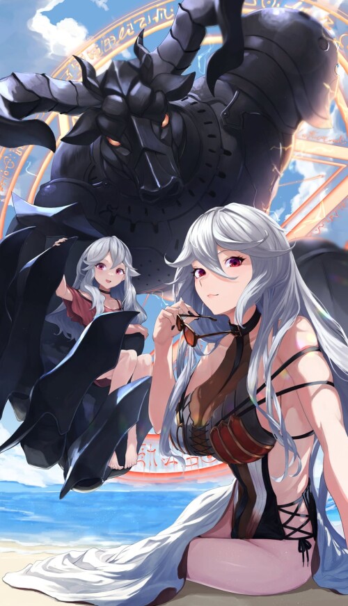  magisa morax and magisa summer granblue fantasy granblue fantasy drawn by blacktail hihi sample 1c2