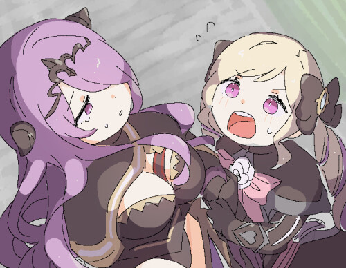  camilla and elise fire emblem and 1 more drawn by sorane amus b3d34e0c811458a3762b8d11efaab727