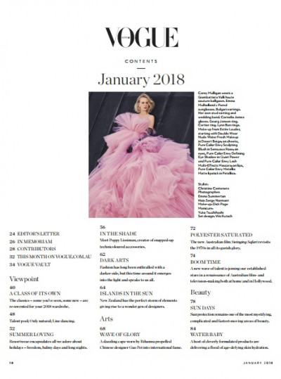 Vogue Australia January 2018 (2)