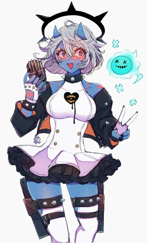  elphelt valentine and happy chaos guilty gear and 1 more drawn by chemaru a8l sample 7d8c55e810a811