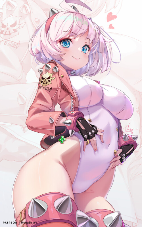  elphelt valentine guilty gear and 1 more drawn by hong white spider 35a472ad60e6711ff47099531b592da