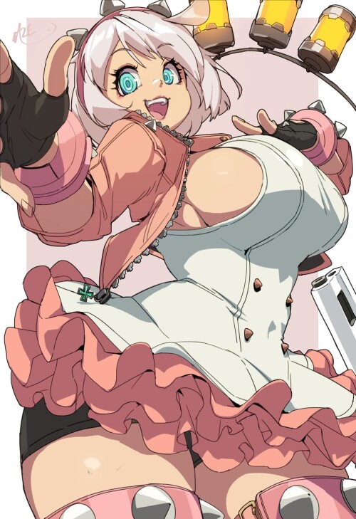  elphelt valentine guilty gear and 1 more drawn by naze sample cb475296b3566df4de9f43ca5edda43a