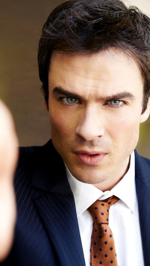 Download Wallpaper брюнет, сериал, Ian Somerhalder, взгляд, Иен Сомерхолдер, рука, лицо, актер, The 
