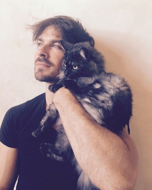 Ian Somerhalder and his cat Sohaliahttps://www.instagram.com/p/BV7nCR0gr3L/?taken-by=iansomerhalderCredit: Ian Somerhalder/Instagram