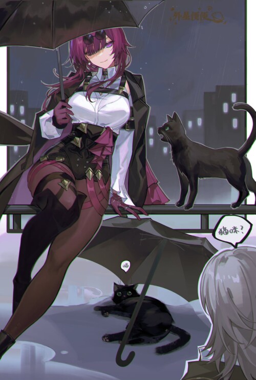  trailblazer kafka and stelle honkai and 1 more drawn by qilu xunhua sample 4cad37f9bc54fad325dbd2dc
