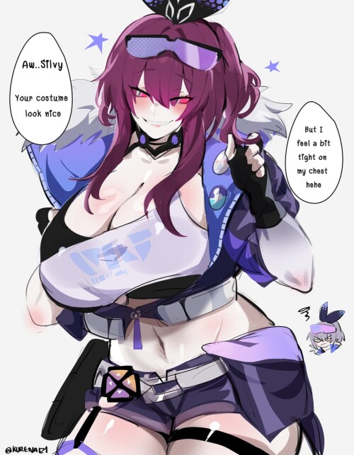  kafka and silver wolf honkai and 1 more drawn by kurenaiz1 sample 5bacfd0888ff9c481f3a9325341fb442