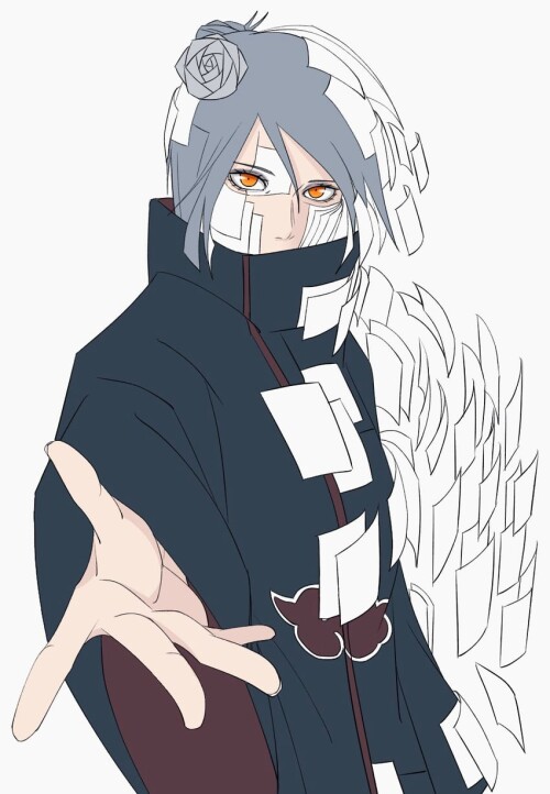  konan naruto and 1 more drawn by koten ameten570 sample 6dc59ccf86cff004b098bf67a0121028