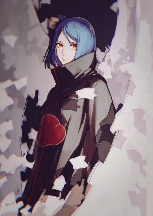  konan naruto and 1 more drawn by huangjin shizi sample f84a5ce17cc1d3a3559133d64fa5beec