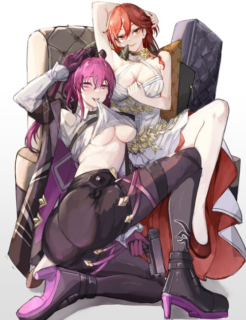  kafka and himeko honkai and 1 more drawn by nui gurumi sample 17933b8fb6b83168f249e37b11b8cf45