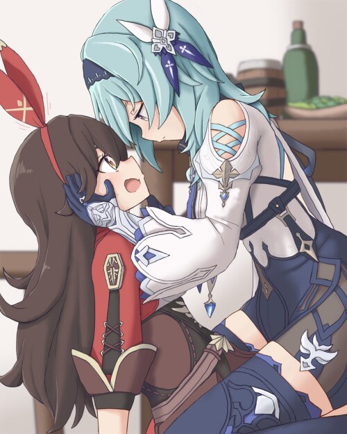  eula and amber genshin impact drawn by dadamori sample b3ce65800e157ff726e1202c1b559a39