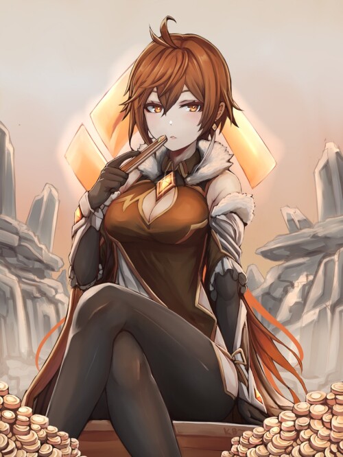  zhongli genshin impact drawn by kb 5 sample 5b3a78c0d0feca960ba6f2d90640cad7