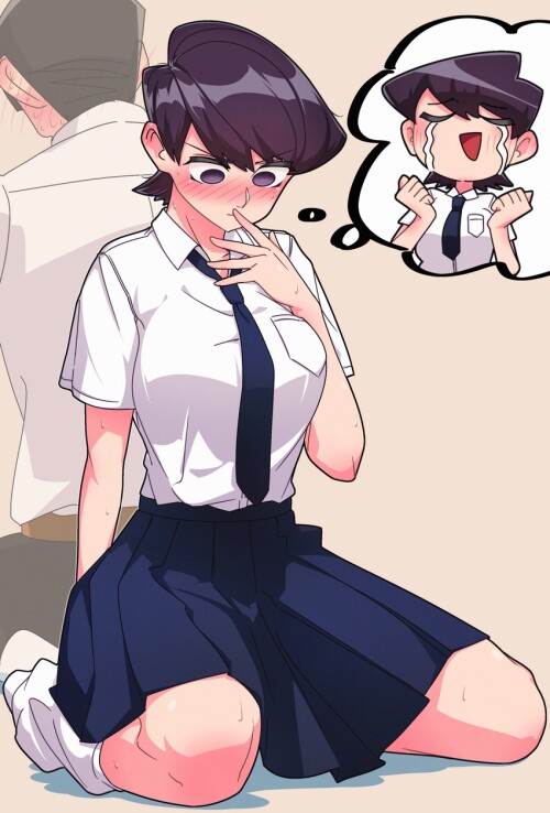  komi shuuko and komi masayoshi komi san wa komyushou desu drawn by lecca aisu sample daca065ff61089